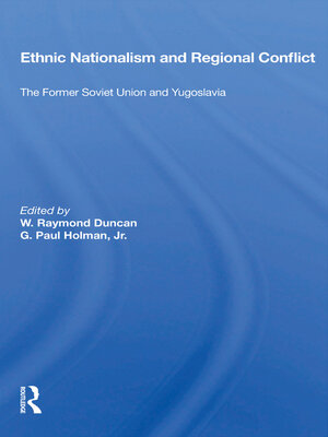 cover image of Ethnic Nationalism and Regional Conflict